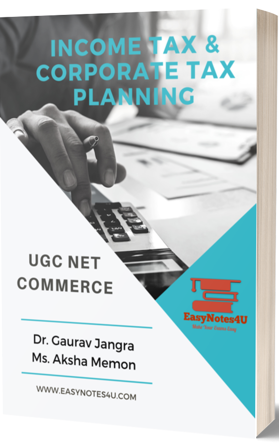 Income and Corporate Tax Planning PDF Notes - UGC NET Commerce