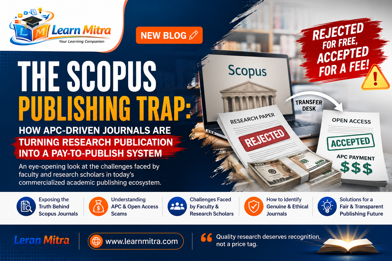 Scopus indexed journal scam, APC charges in Scopus journals, Scopus journal publication challenges, open access journal scam, predatory Scopus journals, research publication pressure, publish or perish culture, academic publishing commercialization, challenges for research scholars, paid journal publication system, faculty publication pressure, Scopus journal APC issue, research paper acceptance scam, ethical issues in academic publishing, Scopus journal transfer desk system, Scopus publishing trap, fake Scopus journals, academic journal scam, research paper publication problems, Scopus journal rejection issue, APC based publishing model, higher education research challenges, scholarly publishing ethics, journal publication pressure in universities, Scopus indexed publication issue
